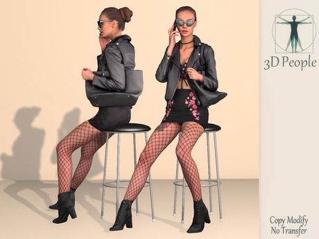 Second Life Marketplace - 3D People - Sexy People - Hot Girl on Phone